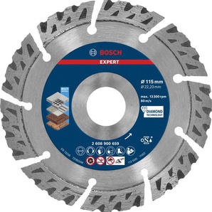 Bosch Expert MultiMaterial Diamanttrennscheiben 115 x 22,23 x 2,2 x 12 mm GLO761122636