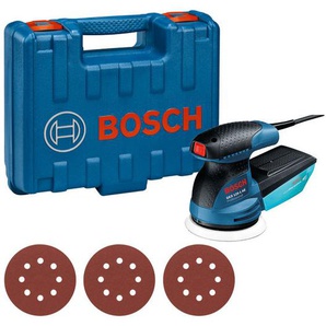 Bosch Exzenterschleifer GEX 125-1 AE, mit 3 x Schleifblatt C470, in Handwerkerkoffer 0601387504