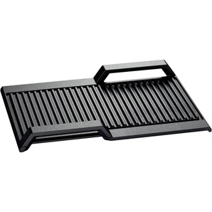 BOSCH Grillplattenaufsatz HEZ390522, Aluguss, für zusammengeschaltete FlexZonen bei Kochfeldern mit Induktion