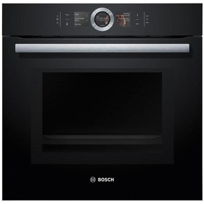 Bosch HMG6764B1 Pyrolyse Backofen mit Mikrowelle Vulkan schwarz