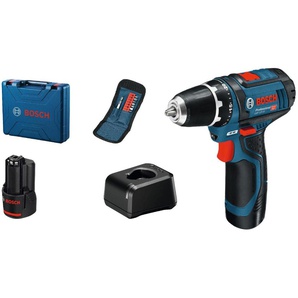 Bosch Professional Akku-Bohrschrauber GSR 12V-15 inkl. Akkus & Ladegerät GLO761021032