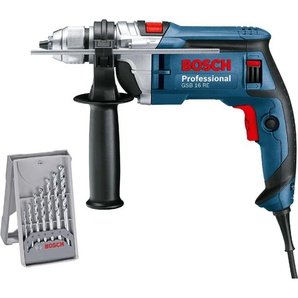 Bosch Professional Schlagbohrmaschine GSB 16 RE 750 W inkl. Bohrer-Set GLO761020956