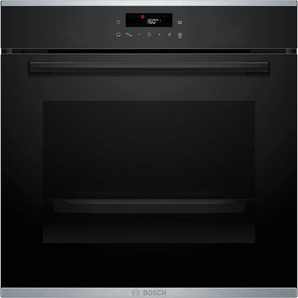 BOSCH Pyrolyse Backofen HBA272BB3, A+ (A+++-D), schwarz, B:59,4cm H:59,5cm T:54,8cm, Backöfen, AirFry-Funktion, Topseller