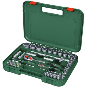 BOSCH Ratschen-Set 1/4 + 1/2, 1600A02Z9G, 56-teilig