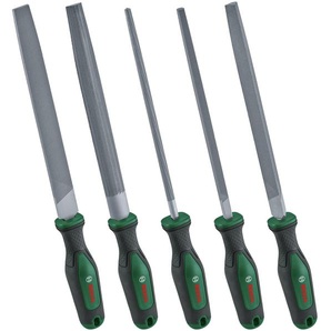BOSCH Stahlfeilen-Set, 1600A02ZB0, 200 mm, 5-teilig