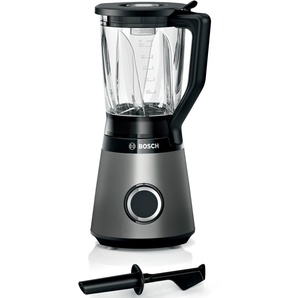 BOSCH Standmixer MMB6172SN VitaPower Serie 4 Zerkleinerer 30.000 UMin, ThermoSafe Glasbehälter (1,5 L), inkl. Stopfer silberfarben Standmixer