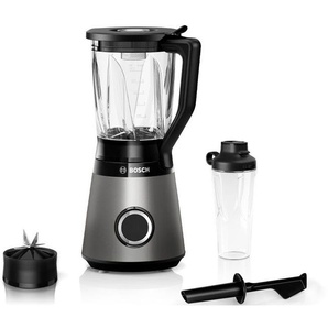 BOSCH Standmixer MMB6174SN VitaPower Zerkleinerer 30.000 UMin,ThermoSafe Glasbehälter 1,5L,inkl. Stößel+Flasche 0,6L silberfarben Standmixer
