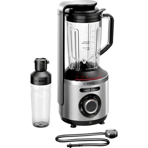 BOSCH Standmixer VitaPower Serie 8 MMBV621M Zerkleinerer Automatik-Funktion, Vakuum-funktion, Eis-Crusher, To-Go-Flasche silberfarben (silberfarben, schwarz) Standmixer