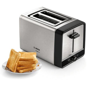 BOSCH Toaster TAT5P420DE DesignLine schwarz (edelstahlfarben, schwarz) Toaster