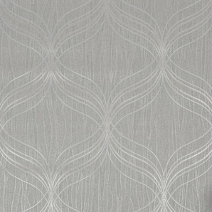 BOUTIQUE Vliestapete Boutique - Optical Geo Silver 10mx52cm Tapeten Boutique - Vliestapete Optical Geo Silver - 10mx52cm Gr. B/L: 52 m x 1005 m, Rollen: 1 St., silberfarben Tapeten Betonoptik