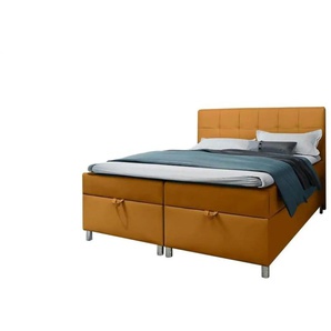 Boxbett mit Bettkasten Malabo ¦ gelb ¦ Maße (cm): B: 180 H: 110