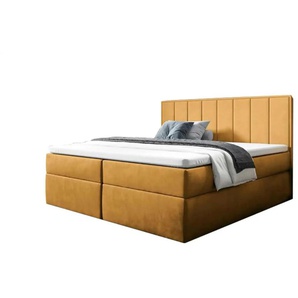 Boxbett mit Bettkasten Havana ¦ gelb ¦ Maße (cm): B: 200 H: 110