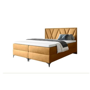 Boxbett mit Bettkasten Vella ¦ gelb ¦ Maße (cm): B: 200 H: 110