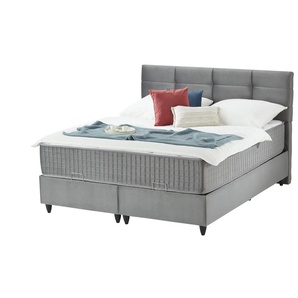 Boxbett - grau - Materialmix - 186 cm - 126 cm | Möbel Kraft
