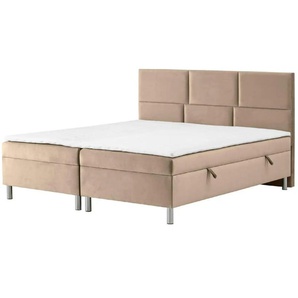 Boxbett mit Bettkasten Adria ¦ beige ¦ Maße (cm): B: 180 H: 110