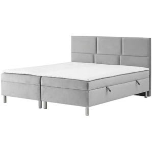 Boxbett mit Bettkasten Adria ¦ grau ¦ Maße (cm): B: 200 H: 110