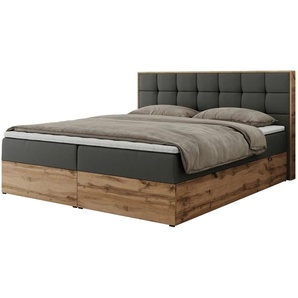 Boxbett mit Bettkasten Albero 1 ¦ grau ¦ Maße (cm): B: 188 H: 104