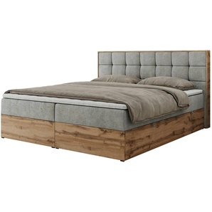 Boxbett mit Bettkasten Albero 1 ¦ grau ¦ Maße (cm): B: 188 H: 104