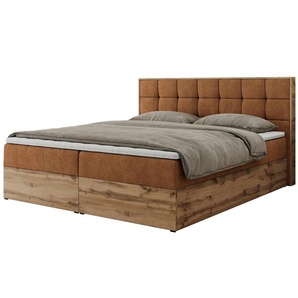 Boxbett mit Bettkasten Albero 1 ¦ orange ¦ Maße (cm): B: 148 H: 104