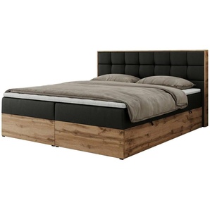 Boxbett mit Bettkasten Albero 1 ¦ schwarz ¦ Maße (cm): B: 168 H: 104