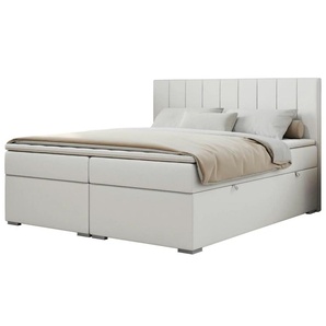 Boxbett mit Bettkasten Ally ¦ weiß ¦ Maße (cm): B: 200 H: 118