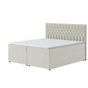 Boxbett mit Bettkasten Belek ¦ beige ¦ Maße (cm): B: 200 H: 125