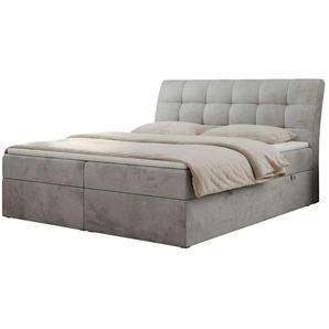 Boxbett mit Bettkasten Diegos ¦ grau ¦ Maße (cm): B: 140 H: 118