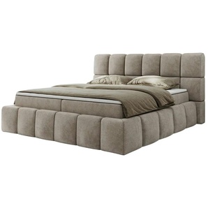 Boxbett mit Bettkasten Nira ¦ beige ¦ Maße (cm): B: 154 H: 113
