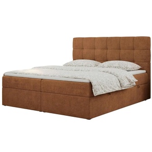 Boxbett mit Bettkasten - orange - Materialmix - 140 cm - 110 cm | Möbel Kraft