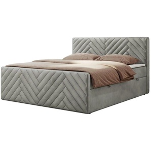Boxbett mit Bettkasten Paris Duo ¦ grau ¦ Maße (cm): B: 121 H: 110