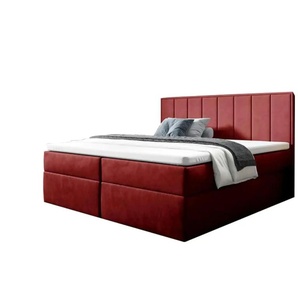 Boxbett mit Bettkasten - rot - Materialmix - 160 cm - 110 cm | Möbel Kraft