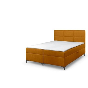 Boxbett mit Bettkasten Vaduz ¦ gelb ¦ Maße (cm): B: 200 H: 110