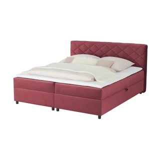Boxbett mit Bettkasten Vegas II ¦ rot ¦ Maße (cm): B: 148 H: 104