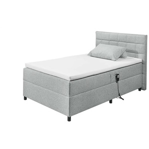 Boxbett mit Motor - grau - Materialmix - 131 cm - 112 cm - cm 210,0 | Möbel Kraft