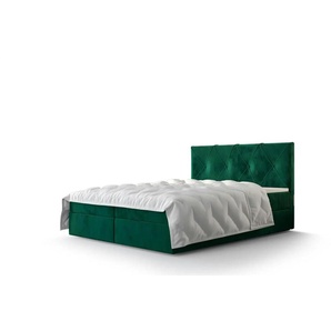 Boxbett mit Stauraum Altea ¦ grün ¦ Maße (cm): B: 200 H: 102