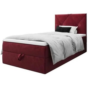 Boxbett mit Stauraum Altea | rot | 100 cm | 102 cm |