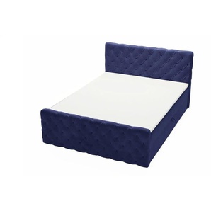 Boxbett mit Stauraum - blau - Materialmix - 185 cm - 105 cm | Möbel Kraft