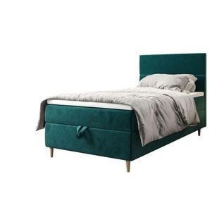 Boxbett mit Stauraum Flo ¦ grün ¦ Maße (cm): B: 100 H: 114