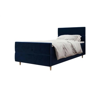 Boxbett mit Stauraum Flo Plus ¦ blau ¦ Maße (cm): B: 90 H: 114