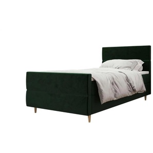 Boxbett mit Stauraum Flo Plus ¦ grün ¦ Maße (cm): B: 120 H: 114