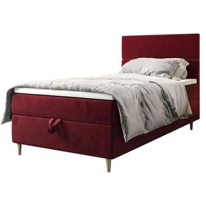 Boxbett mit Stauraum Flo ¦ rot ¦ Maße (cm): B: 100 H: 114