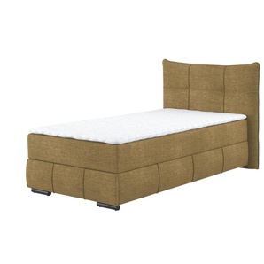 Boxbett mit Stauraum - gelb - Materialmix - 125 cm - 109 cm | Möbel Kraft