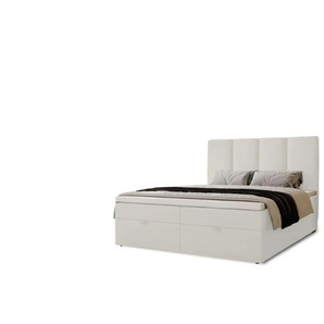 Boxbett mit Stauraum  Macclesfield ¦ weiß ¦ Maße (cm): B: 201 H: 110