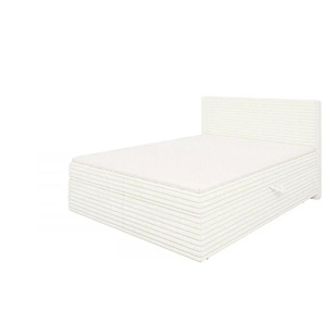 S-STYLE Boxbett Cord mit Stauraum und Topper H3 Neo ¦ beige ¦ Maße (cm): B: 165 H: 110