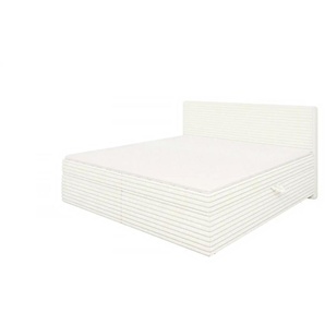 S-STYLE Boxbett Cord  mit Stauraum und Topper  H3 Neo ¦ beige ¦ Maße (cm): B: 205 H: 110