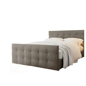 Boxbett mit Stauraum und Topper Kleo ¦ braun ¦ Maße (cm): B: 160 H: 105