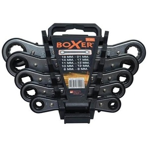Boxer Combination wrench set with ratchet - double