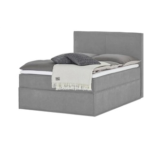Boxi Boxspringbett 140 x 200 cm mit trendigem Keder Boxi Urban ¦ grau ¦ Maße (cm): B: 140 H: 125