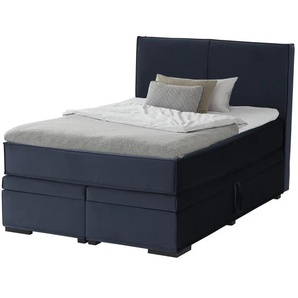 Boxi Boxspringbett mit Bettkasten - blau - Materialmix - 140 cm - 125 cm | Möbel Kraft