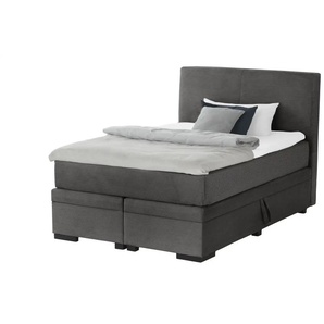 Boxi Boxspringbett mit Bettkasten Boxi Classic ¦ grau ¦ Maße (cm): B: 140 H: 125